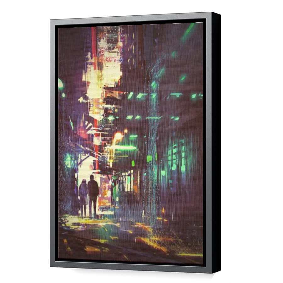 Thumbnail for Canvas - Black Floating Frame
