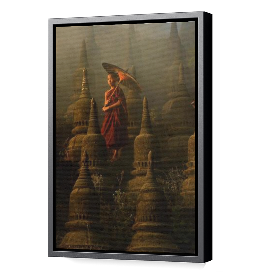 Thumbnail for Canvas - Black Floating Frame