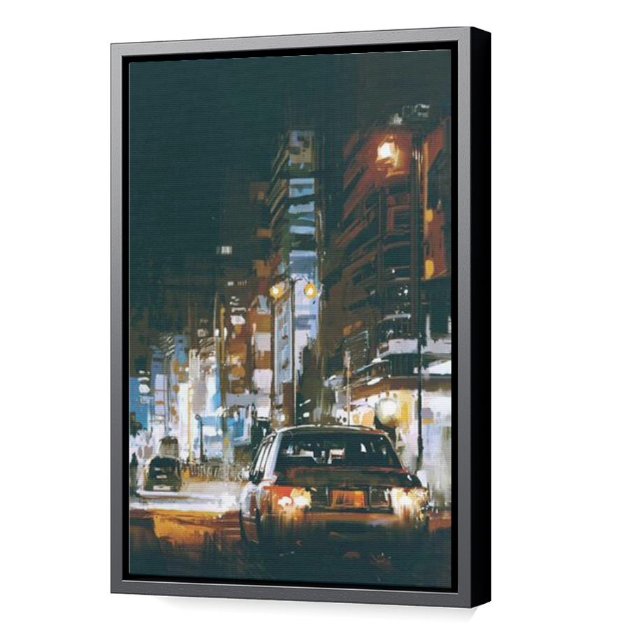 Thumbnail for Canvas - Black Floating Frame