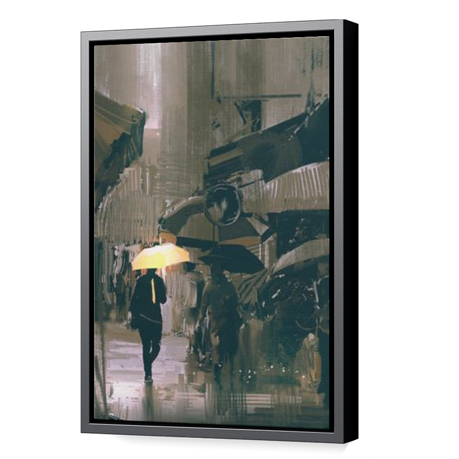 Thumbnail for Canvas - Black Floating Frame