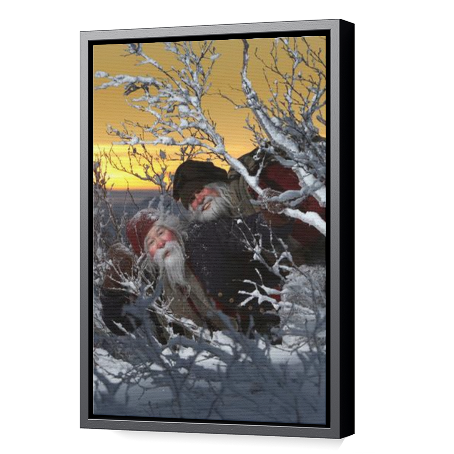 Thumbnail for Canvas - Black Floating Frame