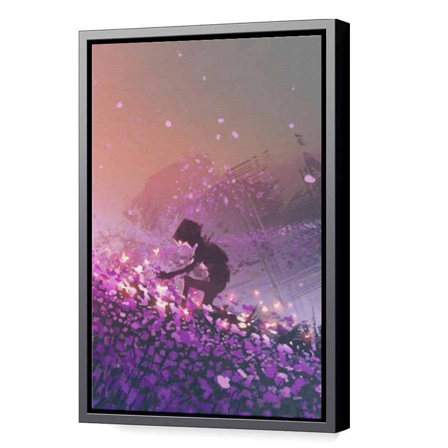 Thumbnail for Canvas - Black Floating Frame