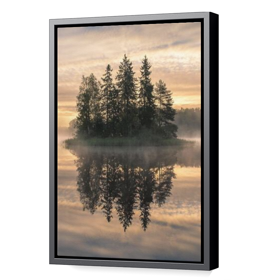 Thumbnail for Canvas - Black Floating Frame
