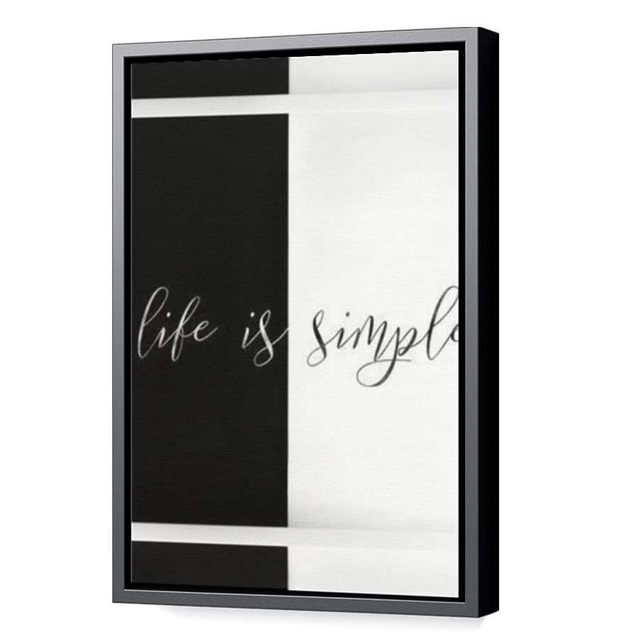 Thumbnail for Canvas - Black Floating Frame