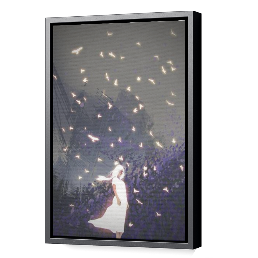 Thumbnail for Canvas - Black Floating Frame