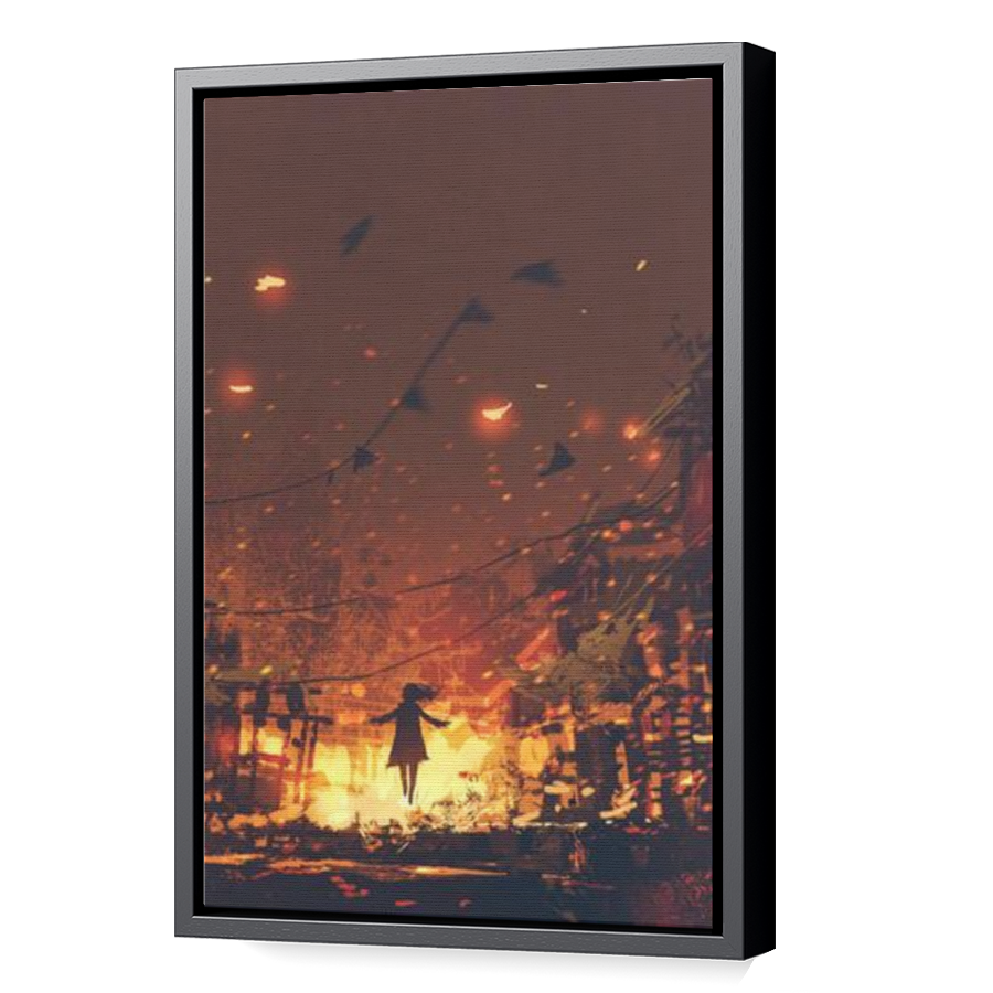 Thumbnail for Canvas - Black Floating Frame