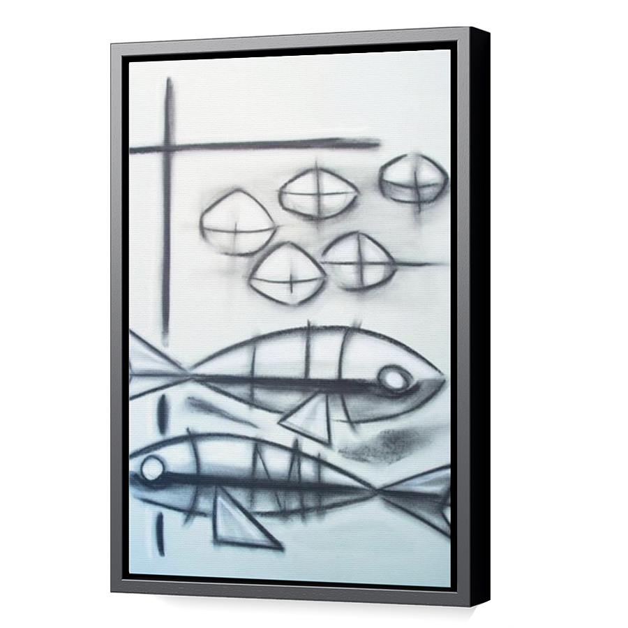 Thumbnail for Canvas - Black Floating Frame
