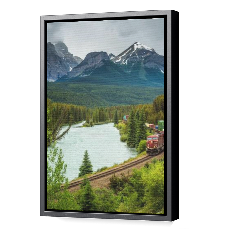 Thumbnail for Canvas - Black Floating Frame