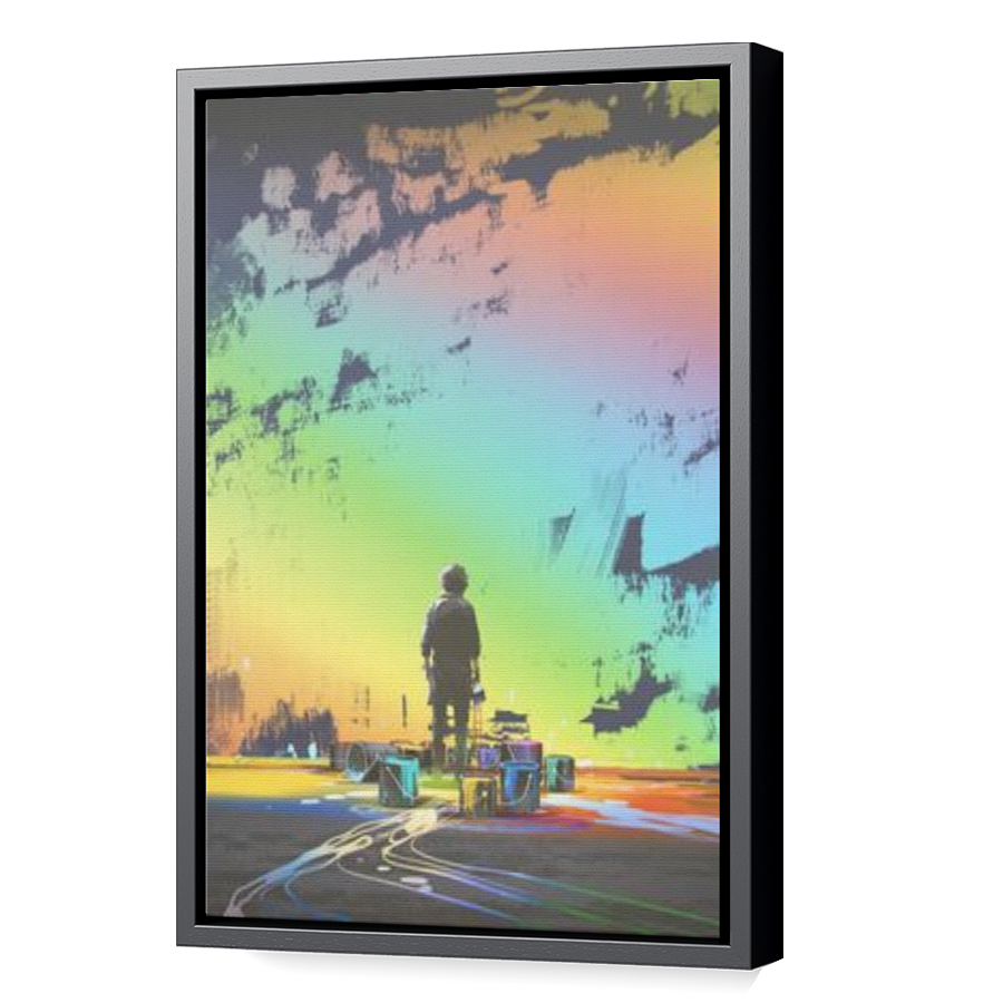 Thumbnail for Canvas - Black Floating Frame