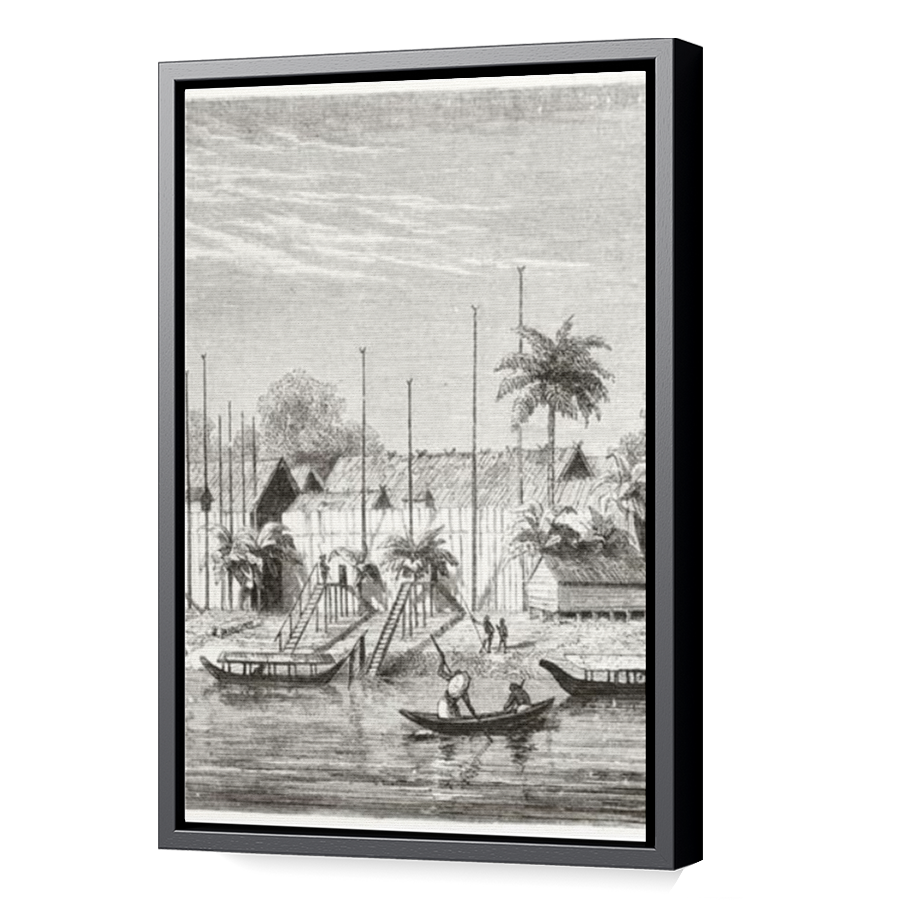 Thumbnail for Canvas - Black Floating Frame