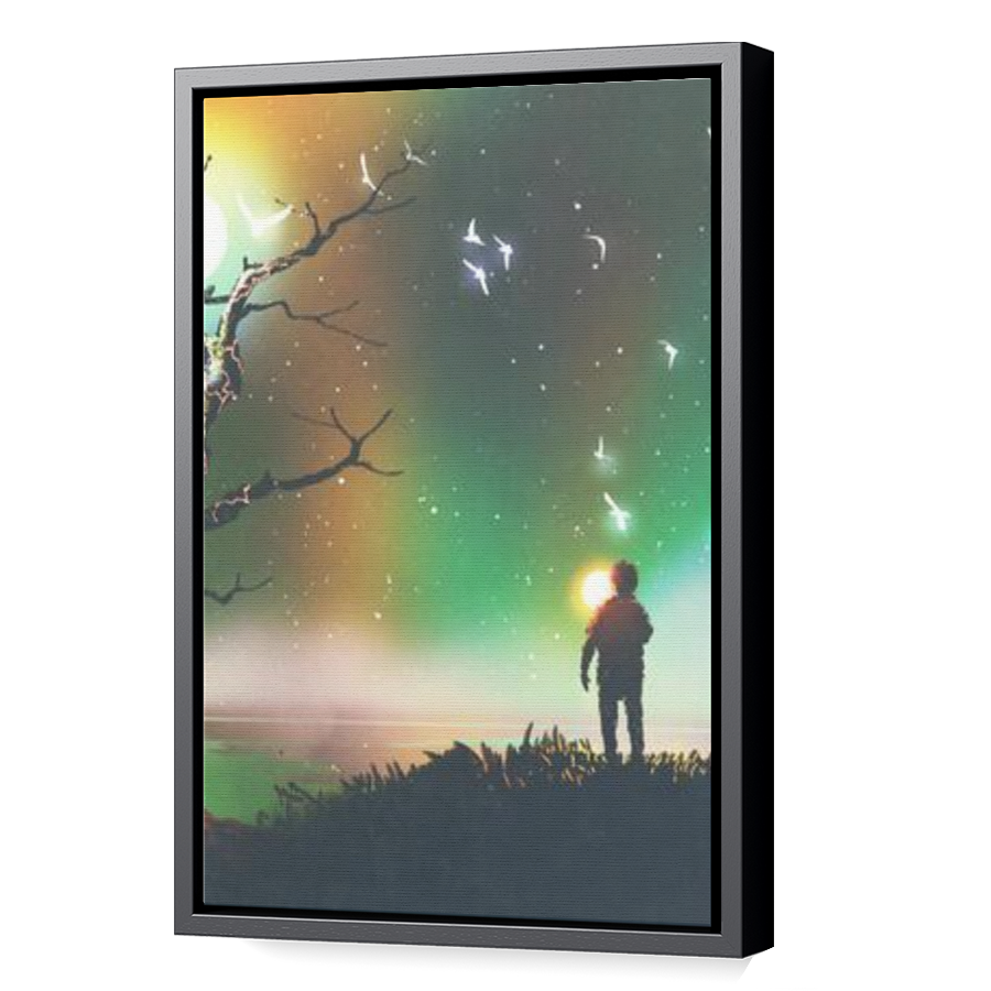 Thumbnail for Canvas - Black Floating Frame