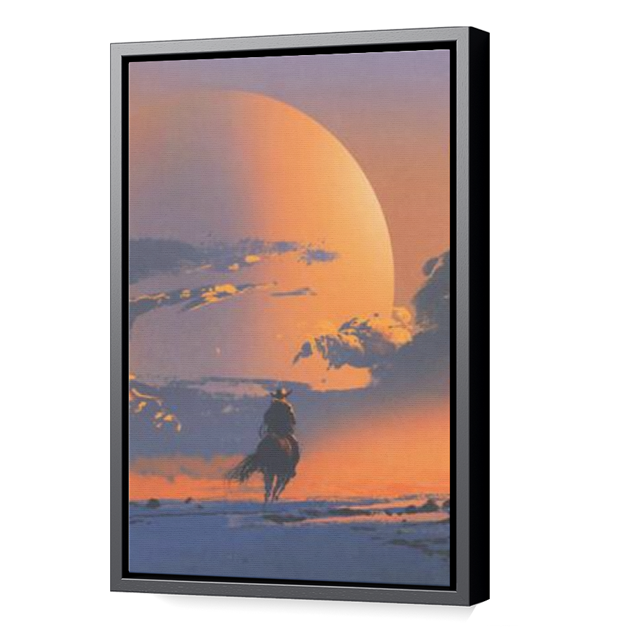 Thumbnail for Canvas - Black Floating Frame