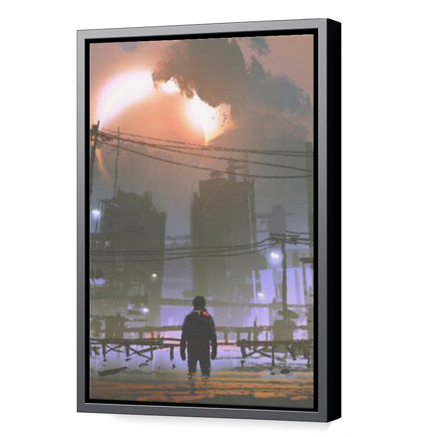 Thumbnail for Canvas - Black Floating Frame