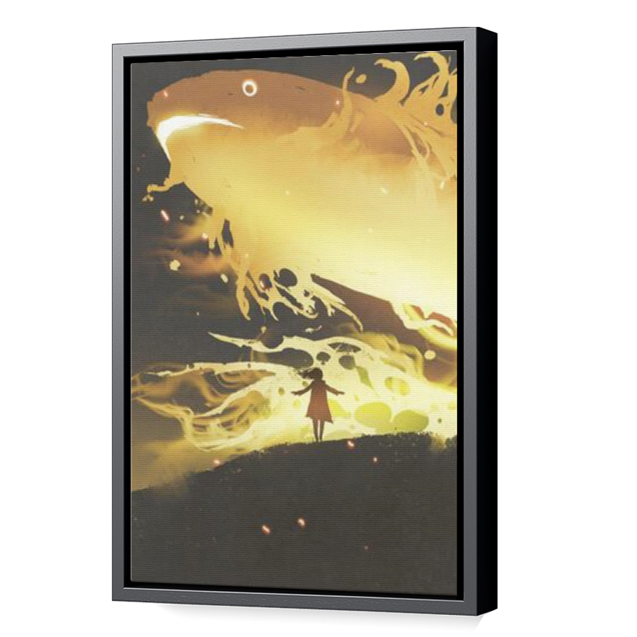 Thumbnail for Canvas - Black Floating Frame