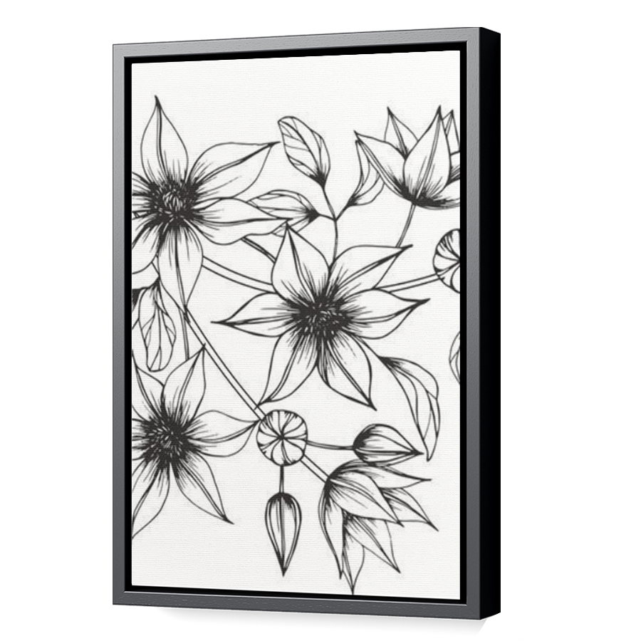 Thumbnail for Canvas - Black Floating Frame