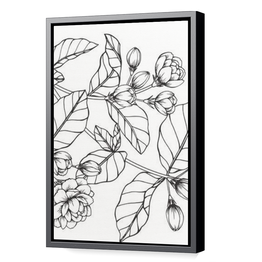 Thumbnail for Canvas - Black Floating Frame