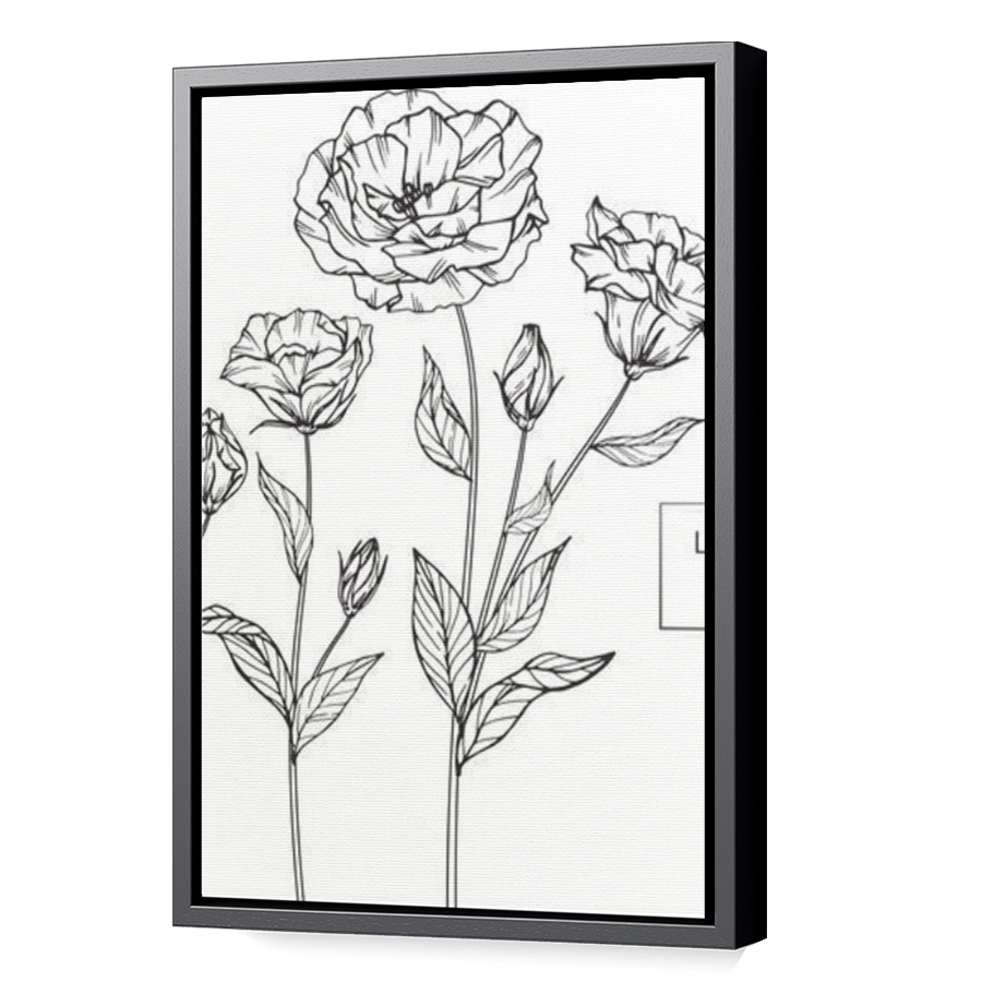 Thumbnail for Canvas - Black Floating Frame