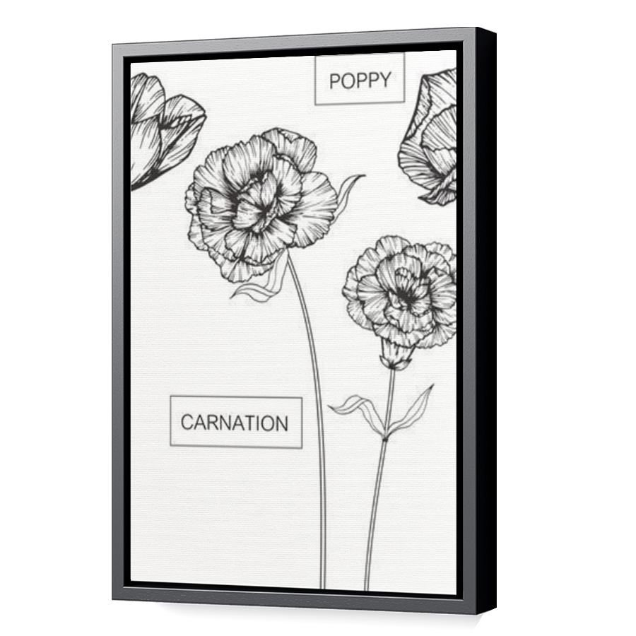 Thumbnail for Canvas - Black Floating Frame