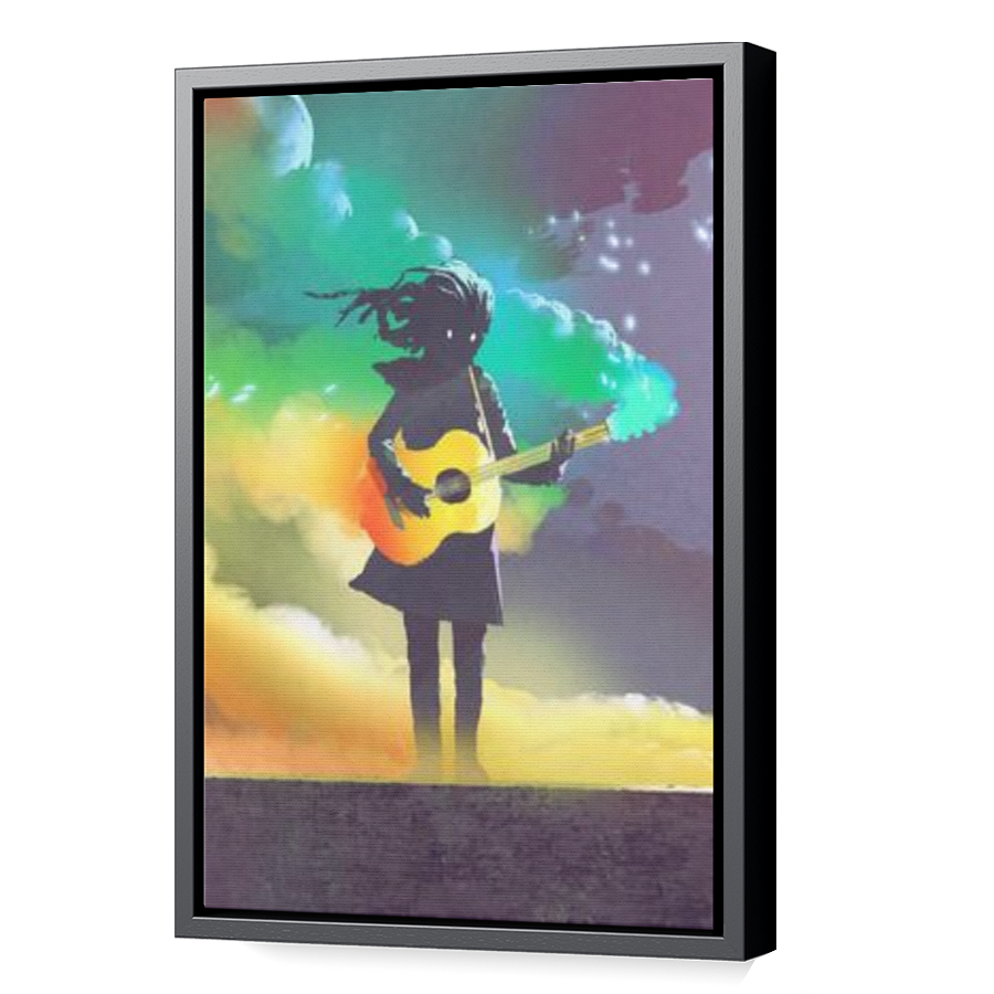 Thumbnail for Canvas - Black Floating Frame