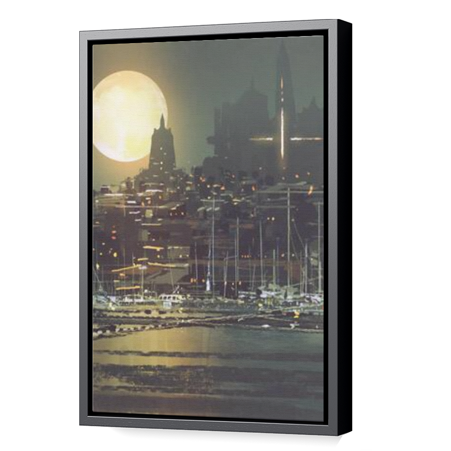 Thumbnail for Canvas - Black Floating Frame