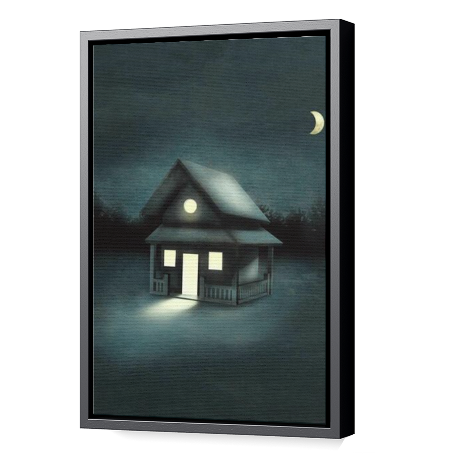 Thumbnail for Canvas - Black Floating Frame