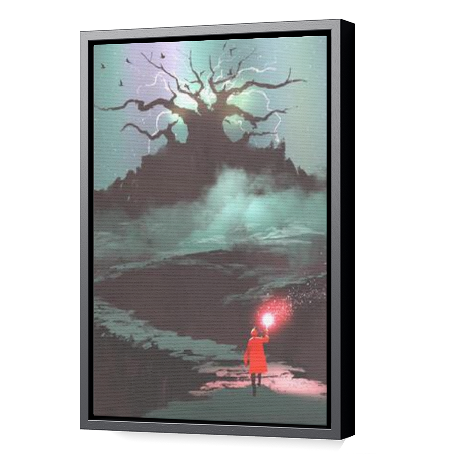 Thumbnail for Canvas - Black Floating Frame