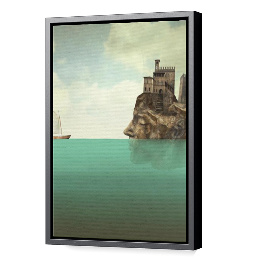 Thumbnail for Canvas - Black Floating Frame