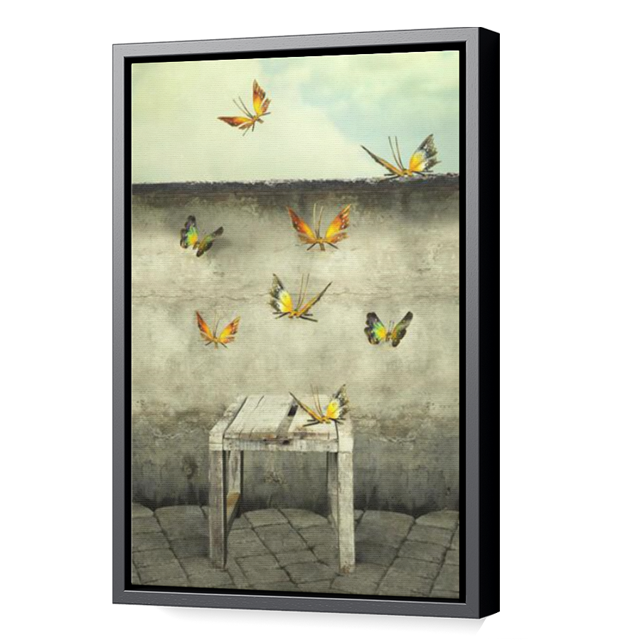 Thumbnail for Canvas - Black Floating Frame