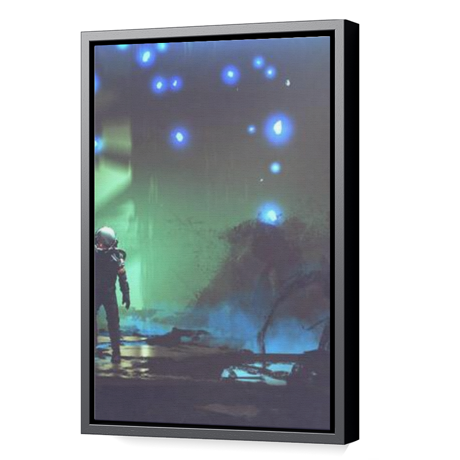 Thumbnail for Canvas - Black Floating Frame
