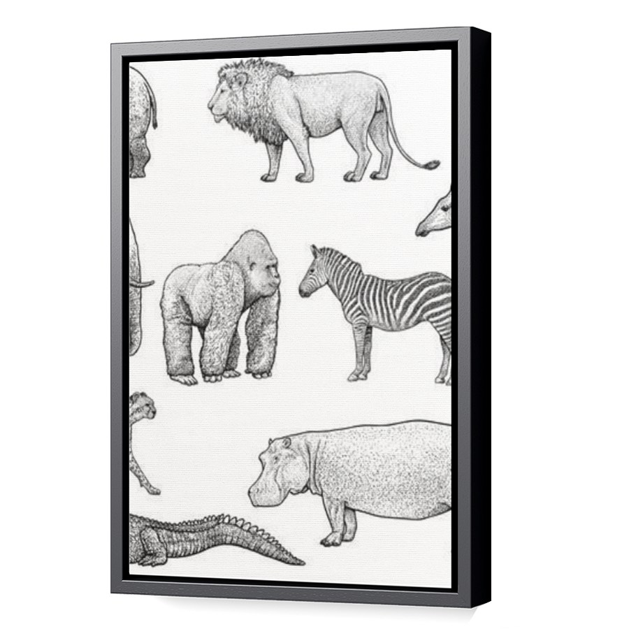 Thumbnail for Canvas - Black Floating Frame