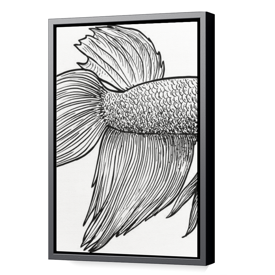 Thumbnail for Canvas - Black Floating Frame