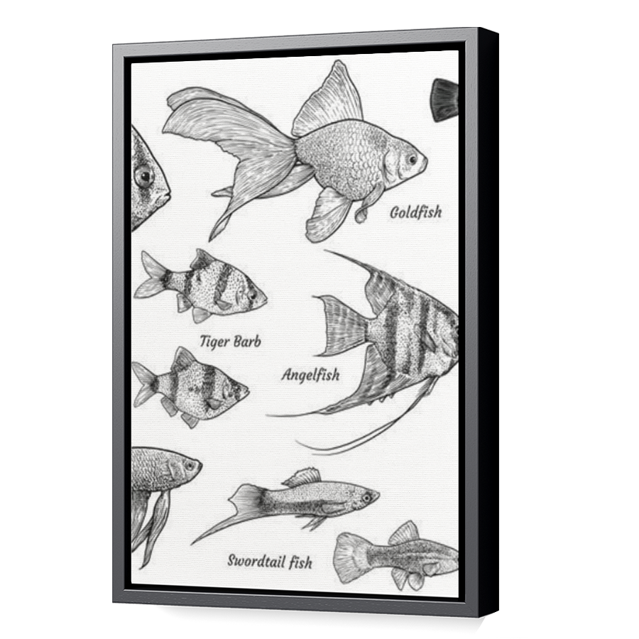 Thumbnail for Canvas - Black Floating Frame