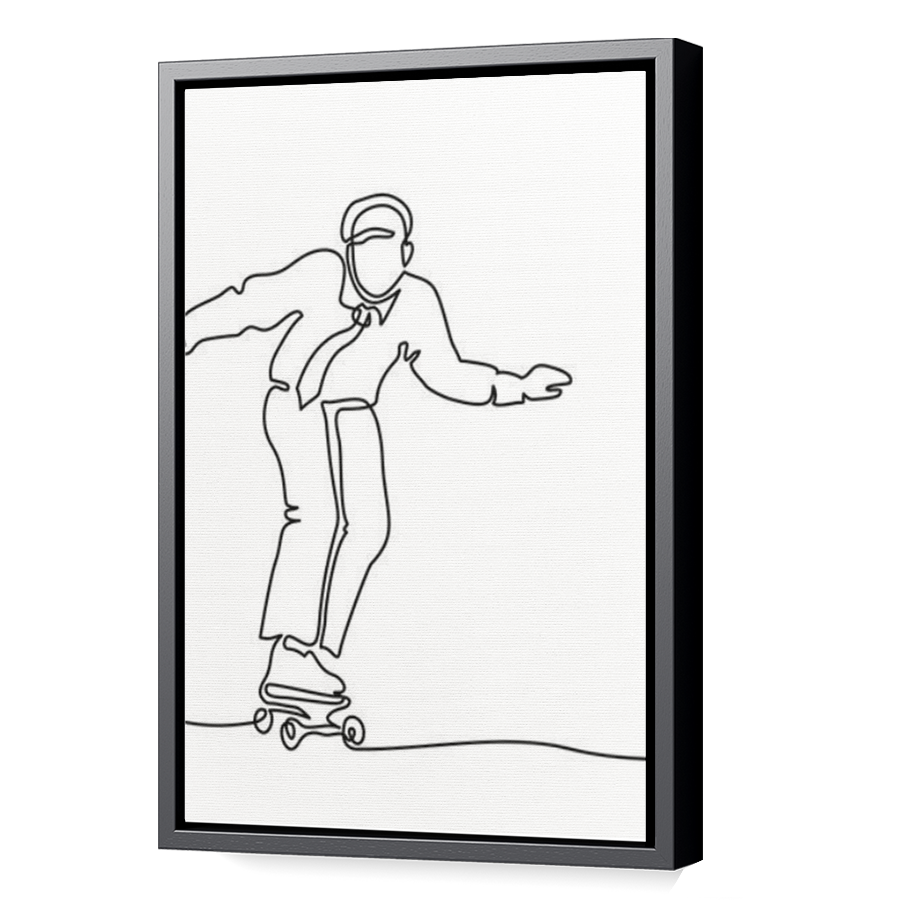 Thumbnail for Canvas - Black Floating Frame