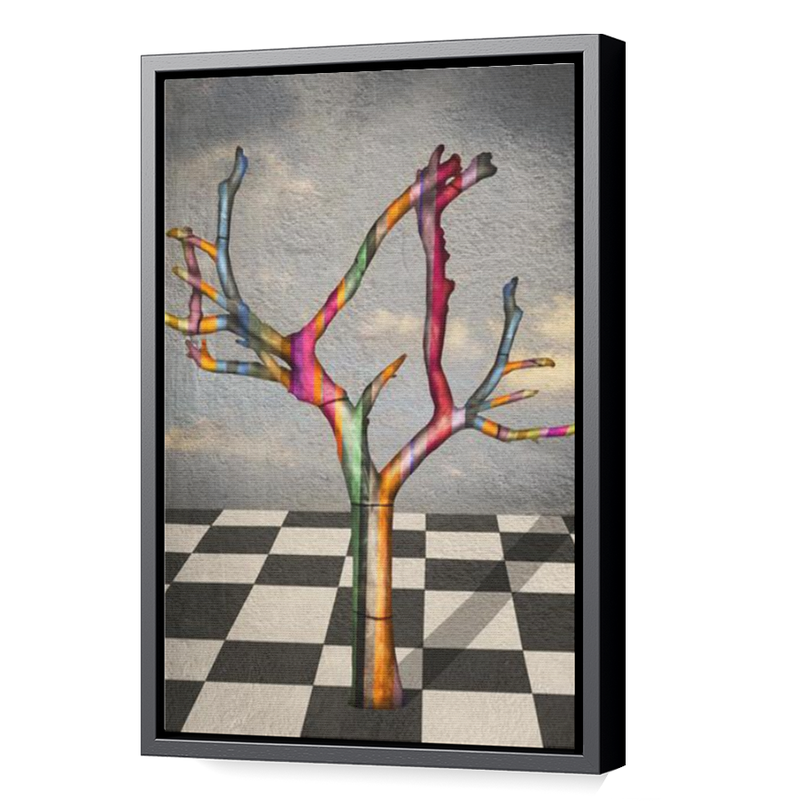 Thumbnail for Canvas - Black Floating Frame
