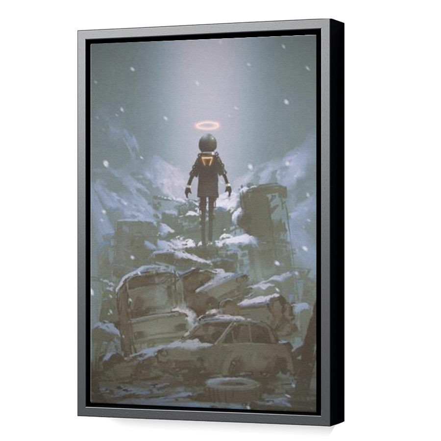 Thumbnail for Canvas - Black Floating Frame