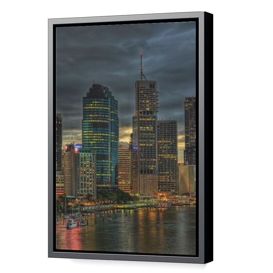 Thumbnail for Canvas - Black Floating Frame
