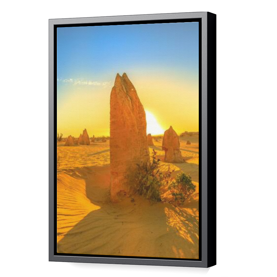 Thumbnail for Canvas - Black Floating Frame