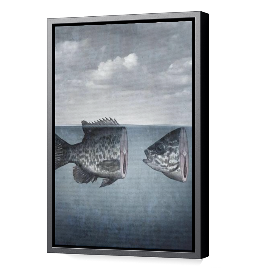 Thumbnail for Canvas - Black Floating Frame