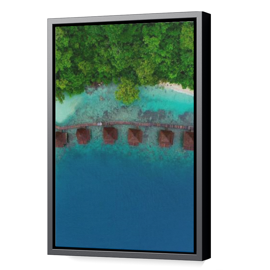 Thumbnail for Canvas - Black Floating Frame