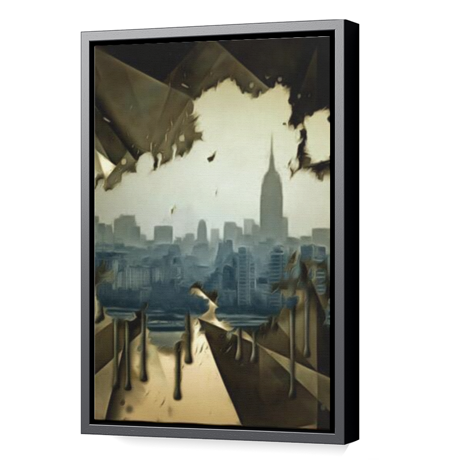 Thumbnail for Canvas - Black Floating Frame