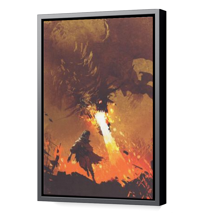 Thumbnail for Canvas - Black Floating Frame