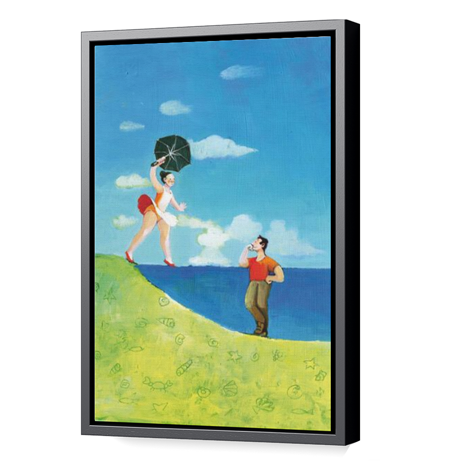 Thumbnail for Canvas - Black Floating Frame