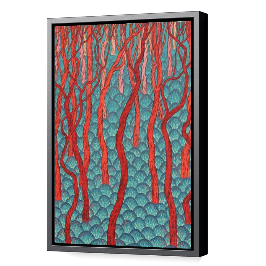 Thumbnail for Canvas - Black Floating Frame