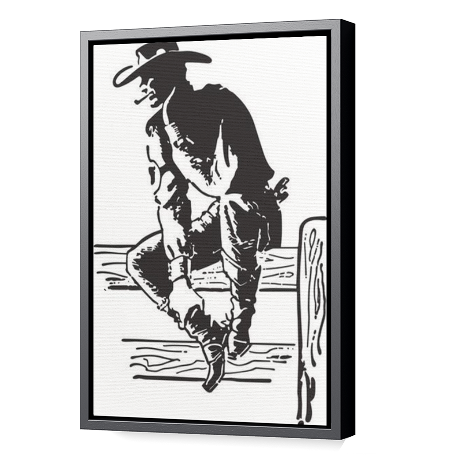 Thumbnail for Canvas - Black Floating Frame
