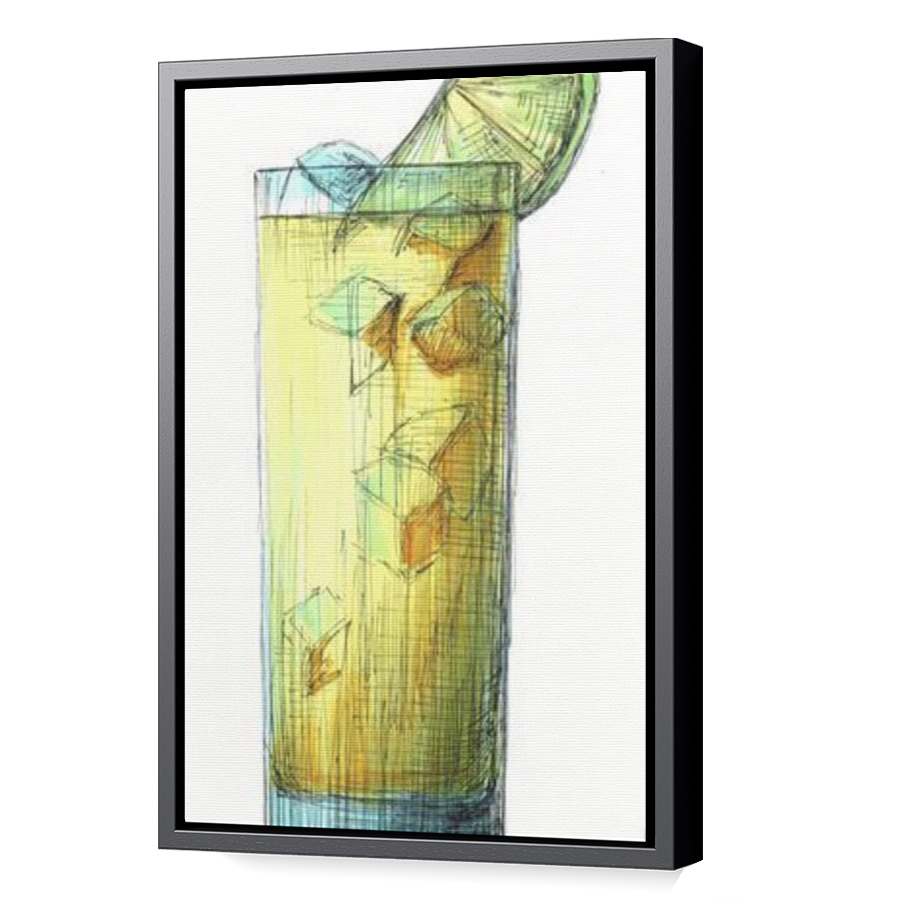 Thumbnail for Canvas - Black Floating Frame