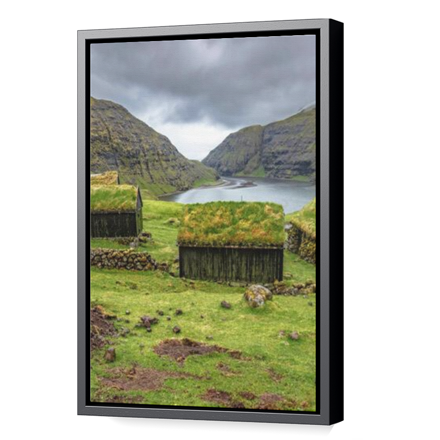 Thumbnail for Canvas - Black Floating Frame