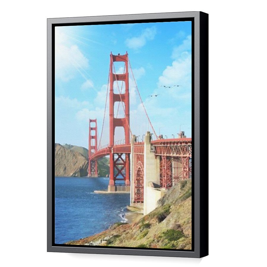 Thumbnail for Canvas - Black Floating Frame