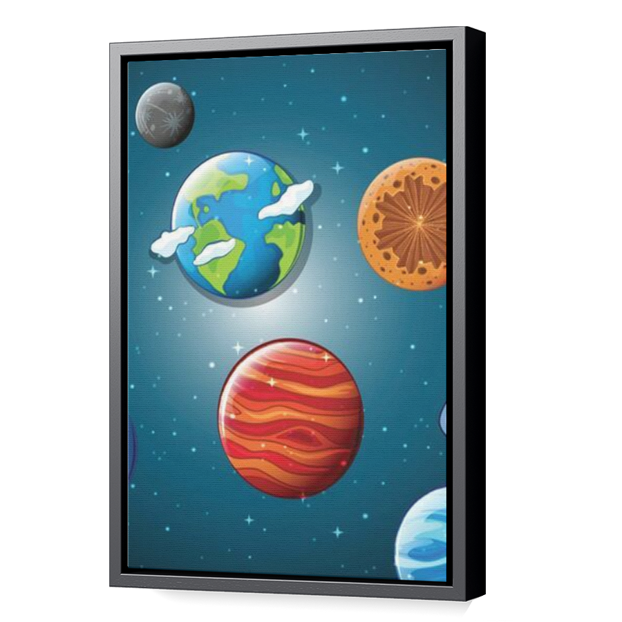 Thumbnail for Canvas - Black Floating Frame