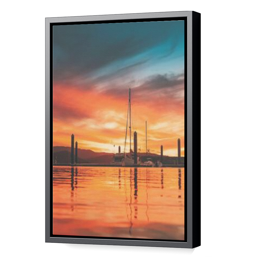 Thumbnail for Canvas - Black Floating Frame