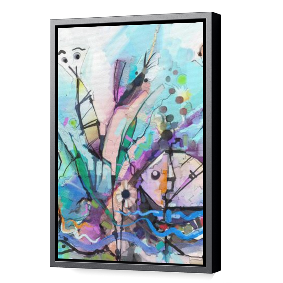 Thumbnail for Canvas - Black Floating Frame